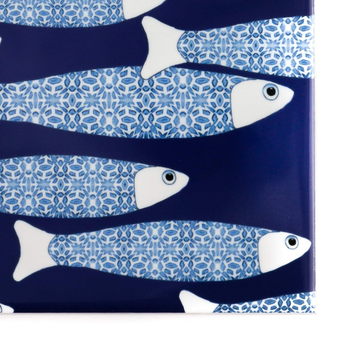 Ocean Shoal tile - Navy Blue