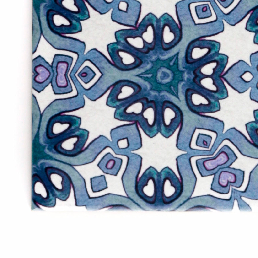Blue &amp; Cream Rustic tiles