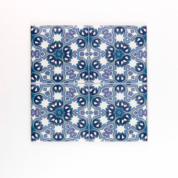 Blue &amp; Cream Rustic tiles