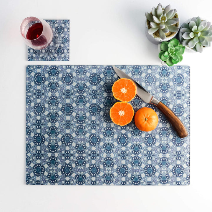 Indigo-blue &amp; Grey Moroccan Trivet