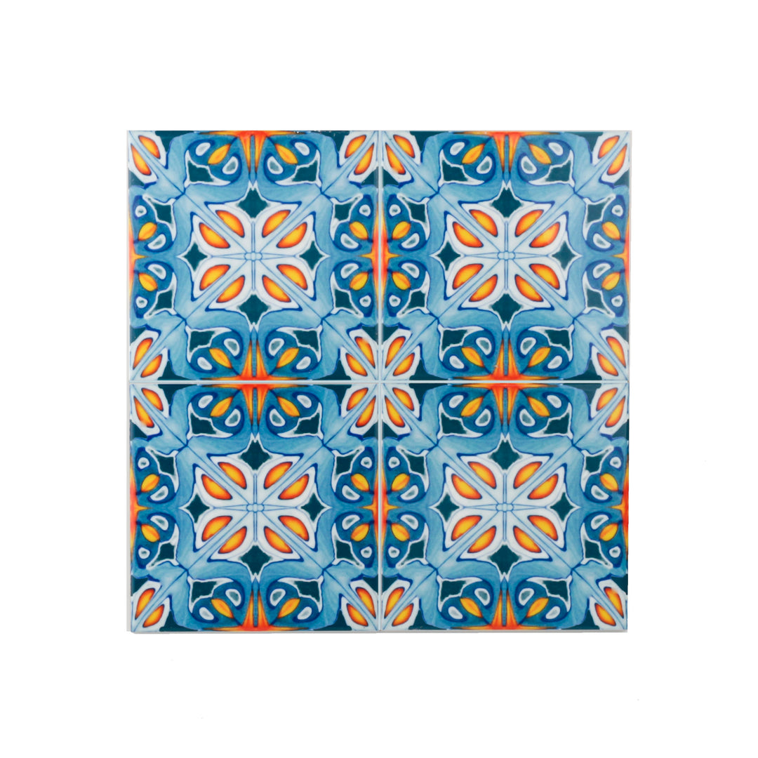 Alhambra Tile - flower centre