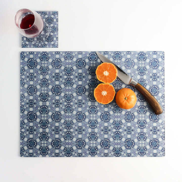 Indigo-blue &amp; Grey Moroccan Trivet