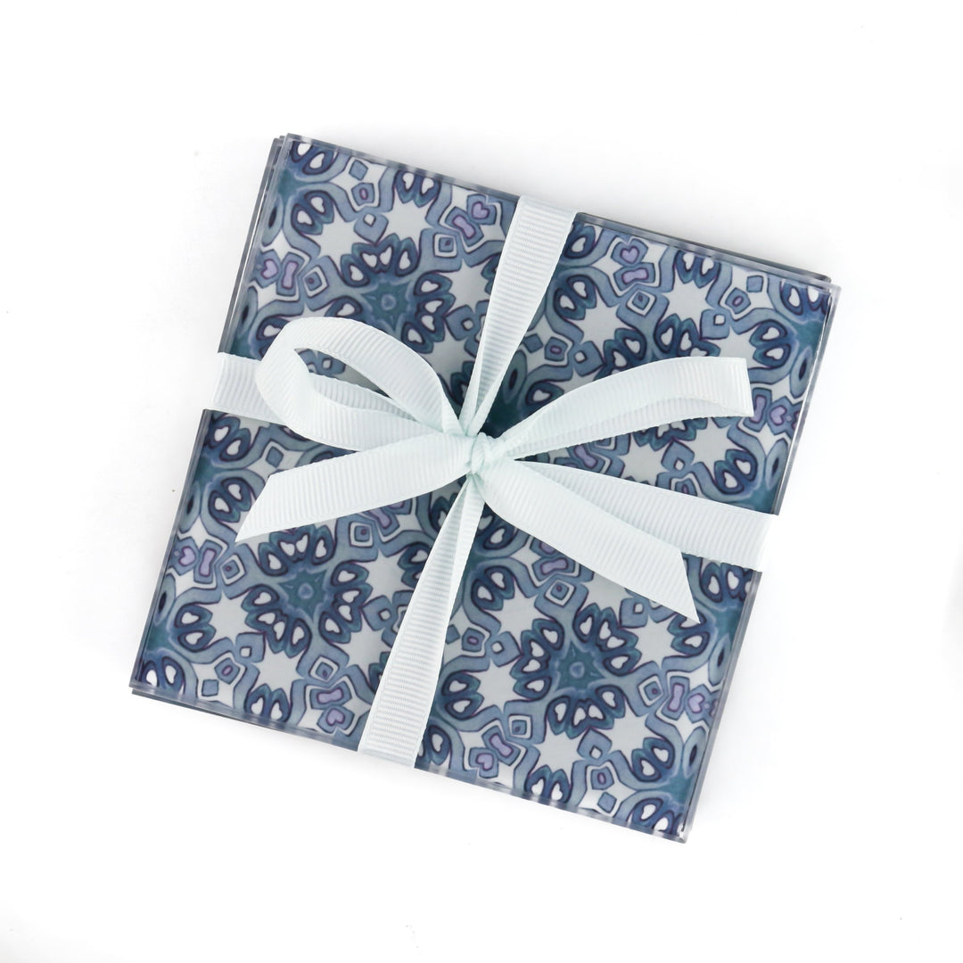 Indigo-blue &amp; Grey Moroccan Trivet