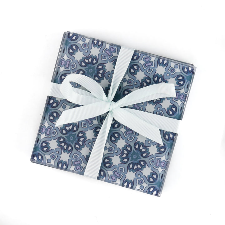 Indigo-blue &amp; Grey Moroccan Trivet