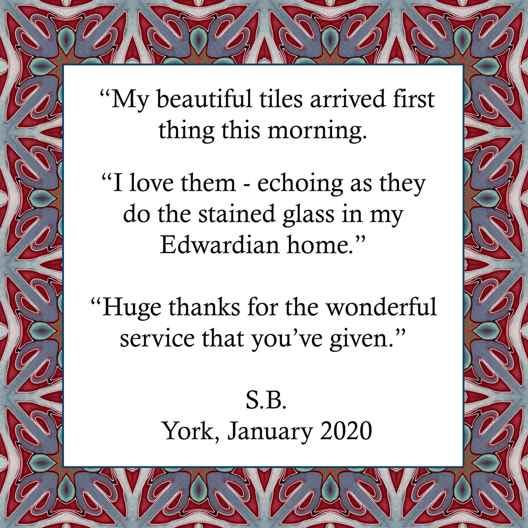 Rich maximalist Victorian tiles