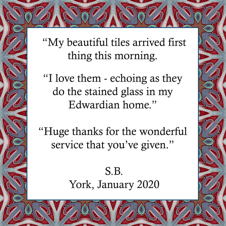 Rich maximalist Victorian tiles