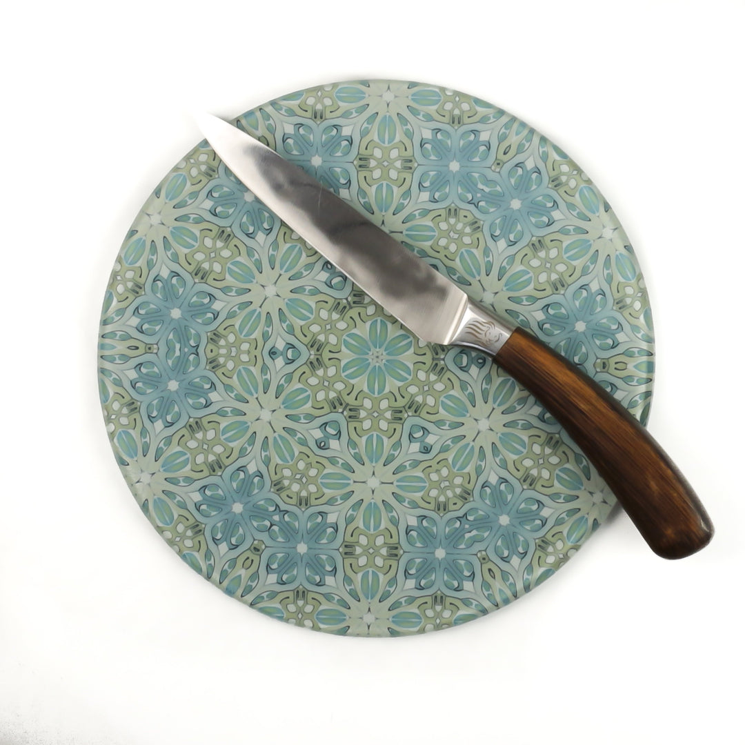 Sea Blue and Green Chopping Board