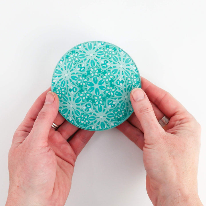 Pretty Mint Turquoise Coaster Set
