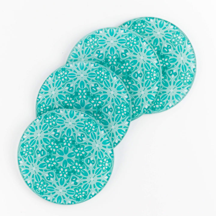 Pretty Mint Turquoise Coaster Set