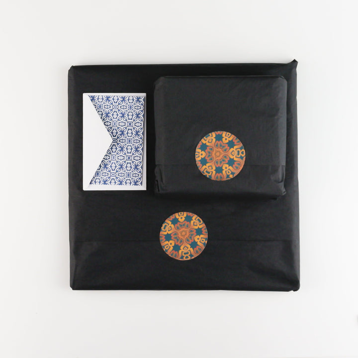 Liberty Dark Blue Flower Worktop Protector