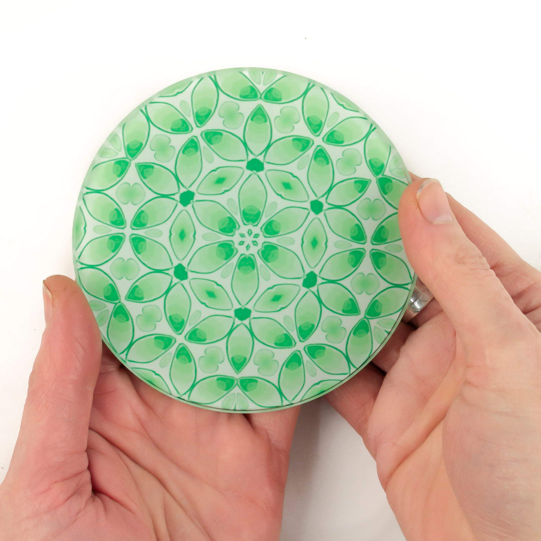 Pea Green Worktop protector - fresh green herb chopping board