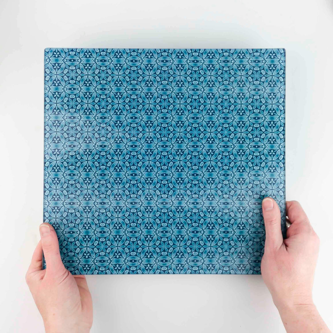 Liberty Dark Blue Flower Worktop Protector