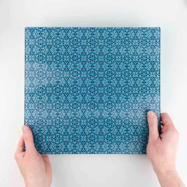 Liberty Dark Blue Flower Worktop Protector