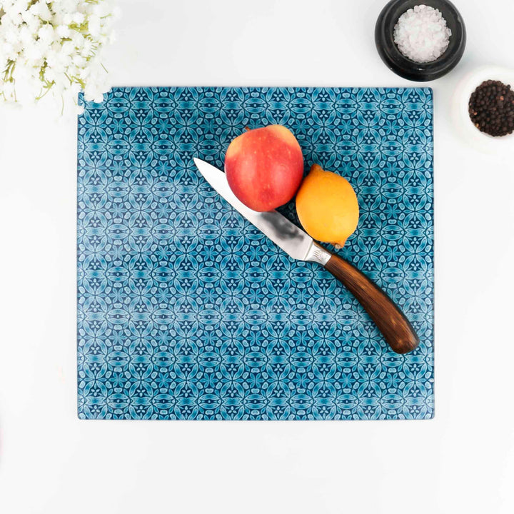 Liberty Dark Blue Flower Worktop Protector