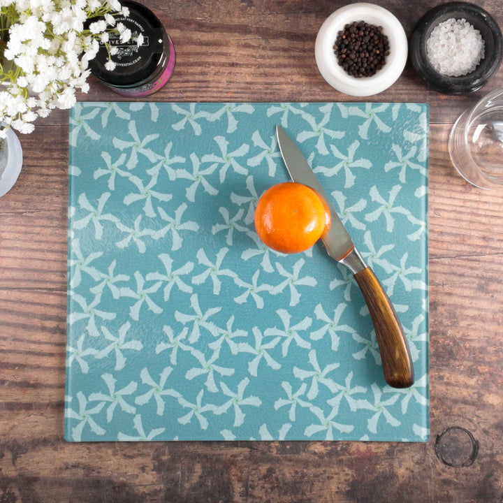 Jasmine Flower Worktop Protector (Blue)