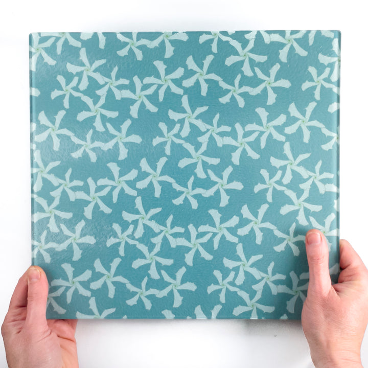 Jasmine Flower Worktop Protector (Blue)