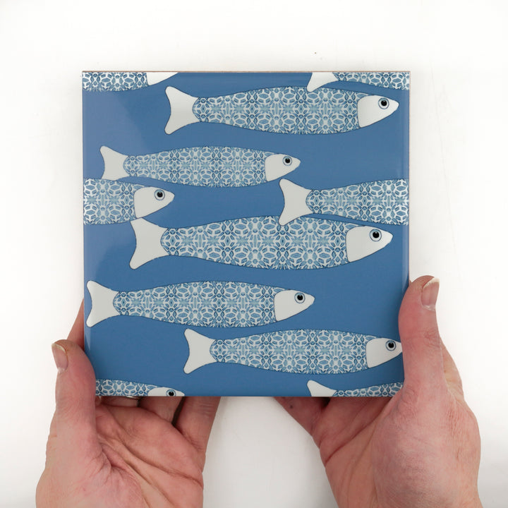 Ocean Shoal tile - Sky Blue