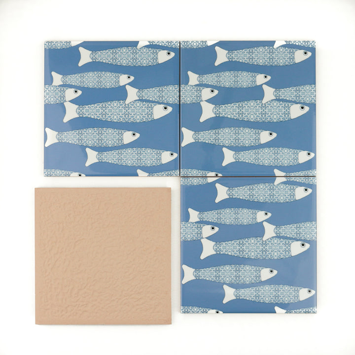 Ocean Shoal tile - Sky Blue
