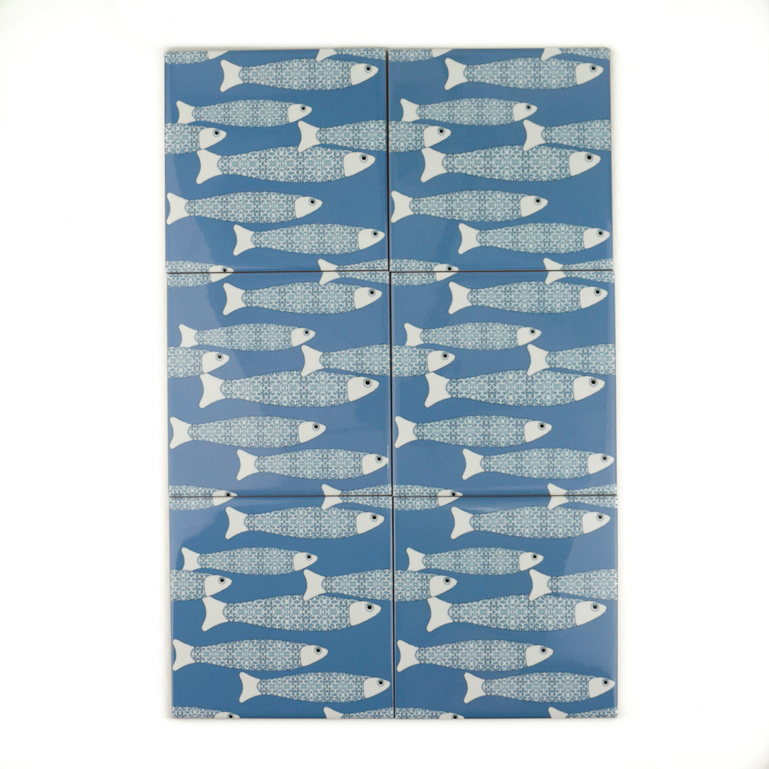 Ocean Shoal tile - Sky Blue