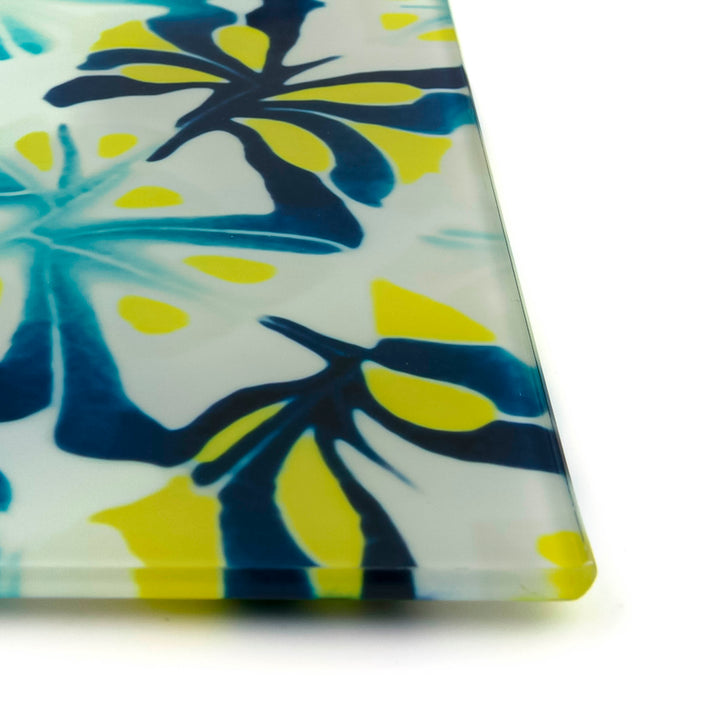 Navy blue and Zingy Yellow Trivet
