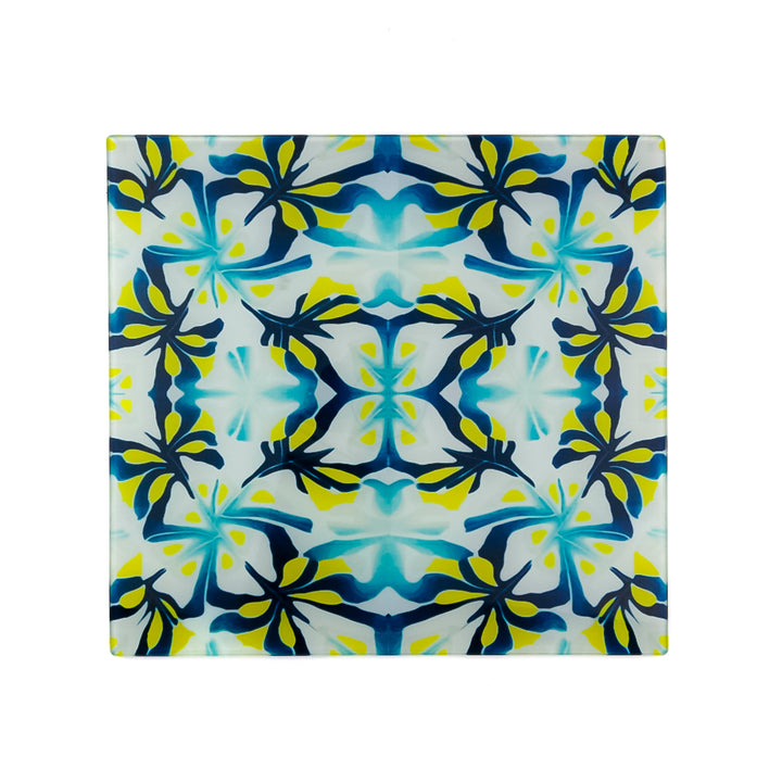 Navy blue and Zingy Yellow Trivet