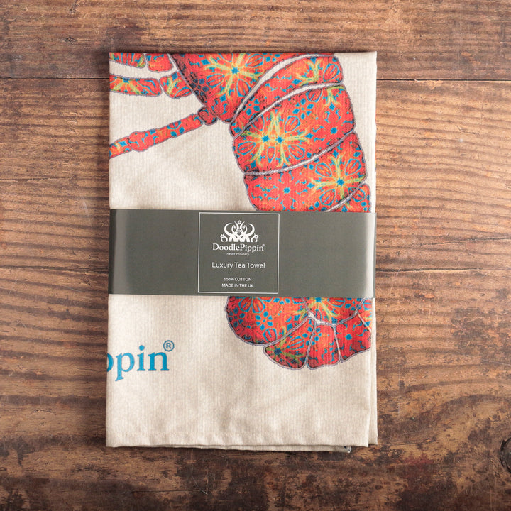 SALE - Lobster tea towel - 100% Cotton