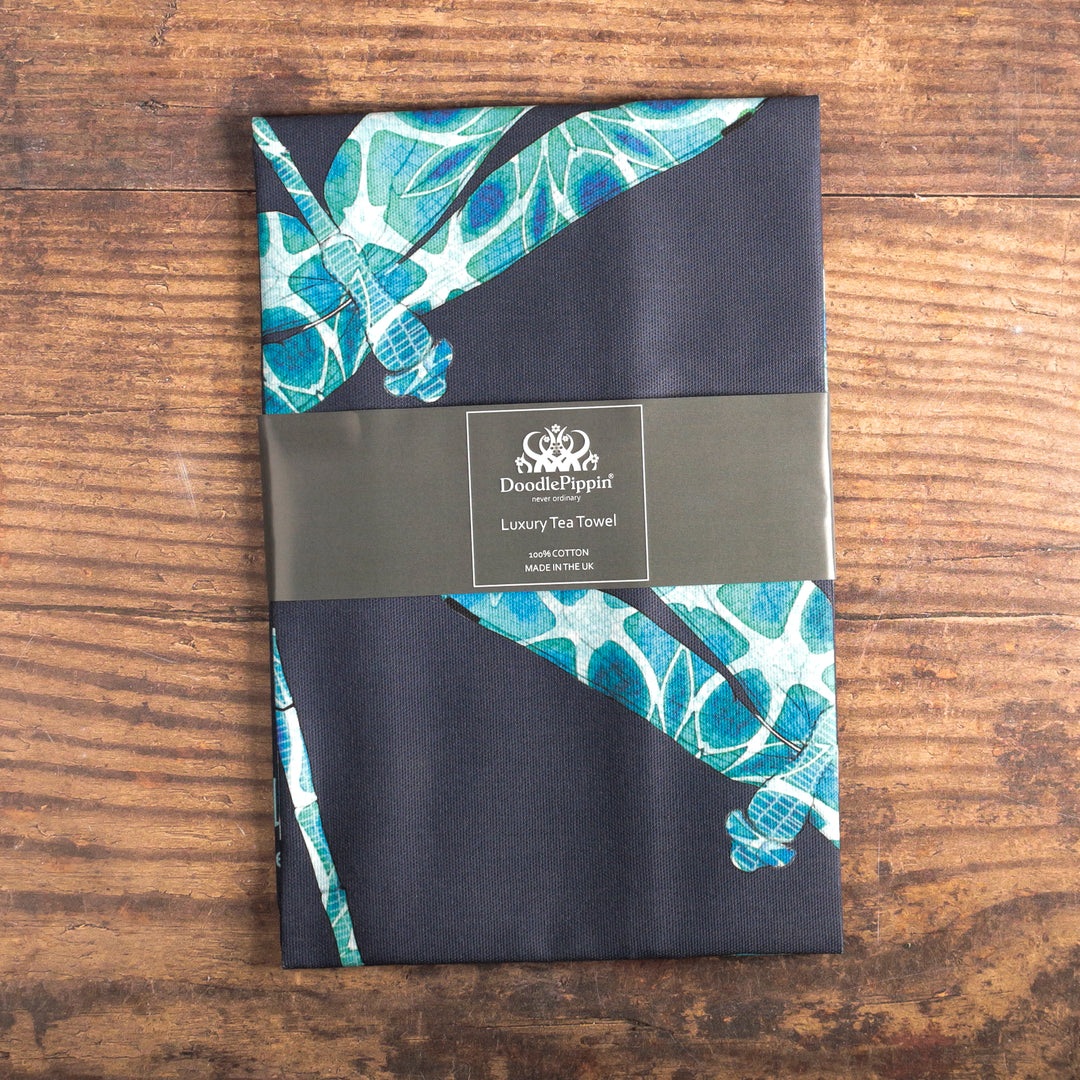Dragonfly tea towel - 100% Cotton
