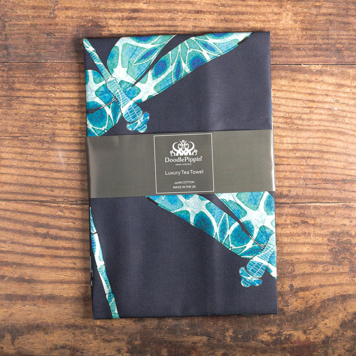 Dragonfly tea towel - 100% Cotton