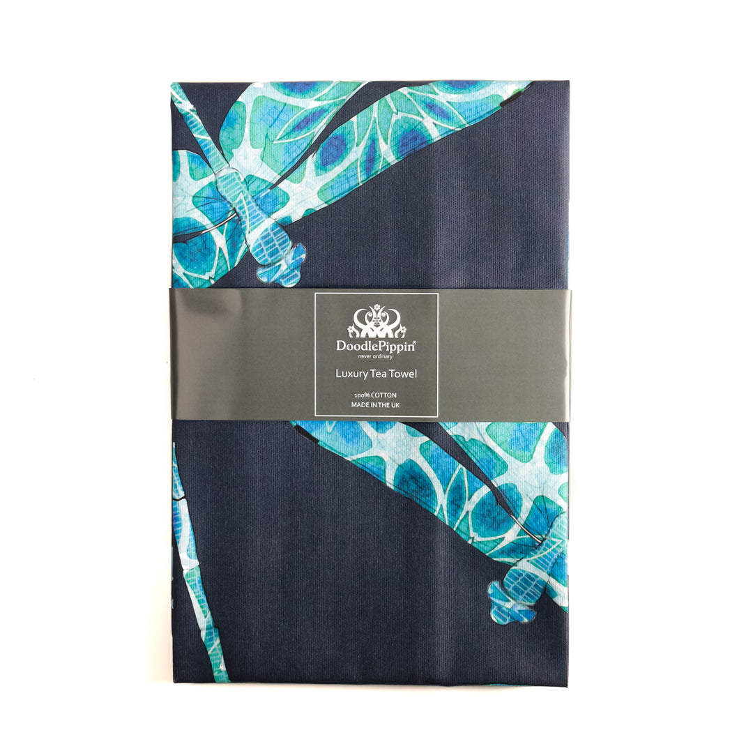 Dragonfly tea towel - 100% Cotton