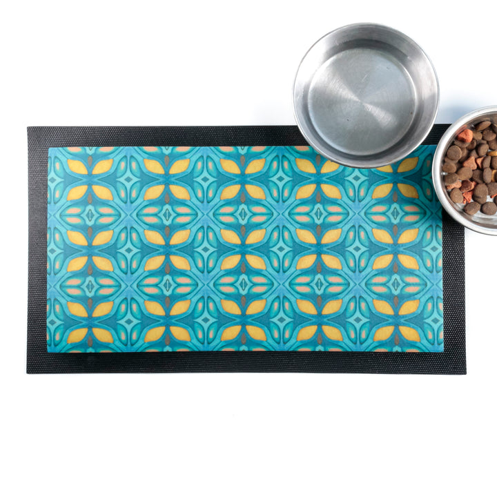 Greek Muted Pet Food Placemat