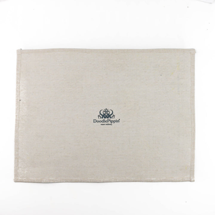 Medium Red Gold Bumblebee Fabric Placemat - DoodlePippin