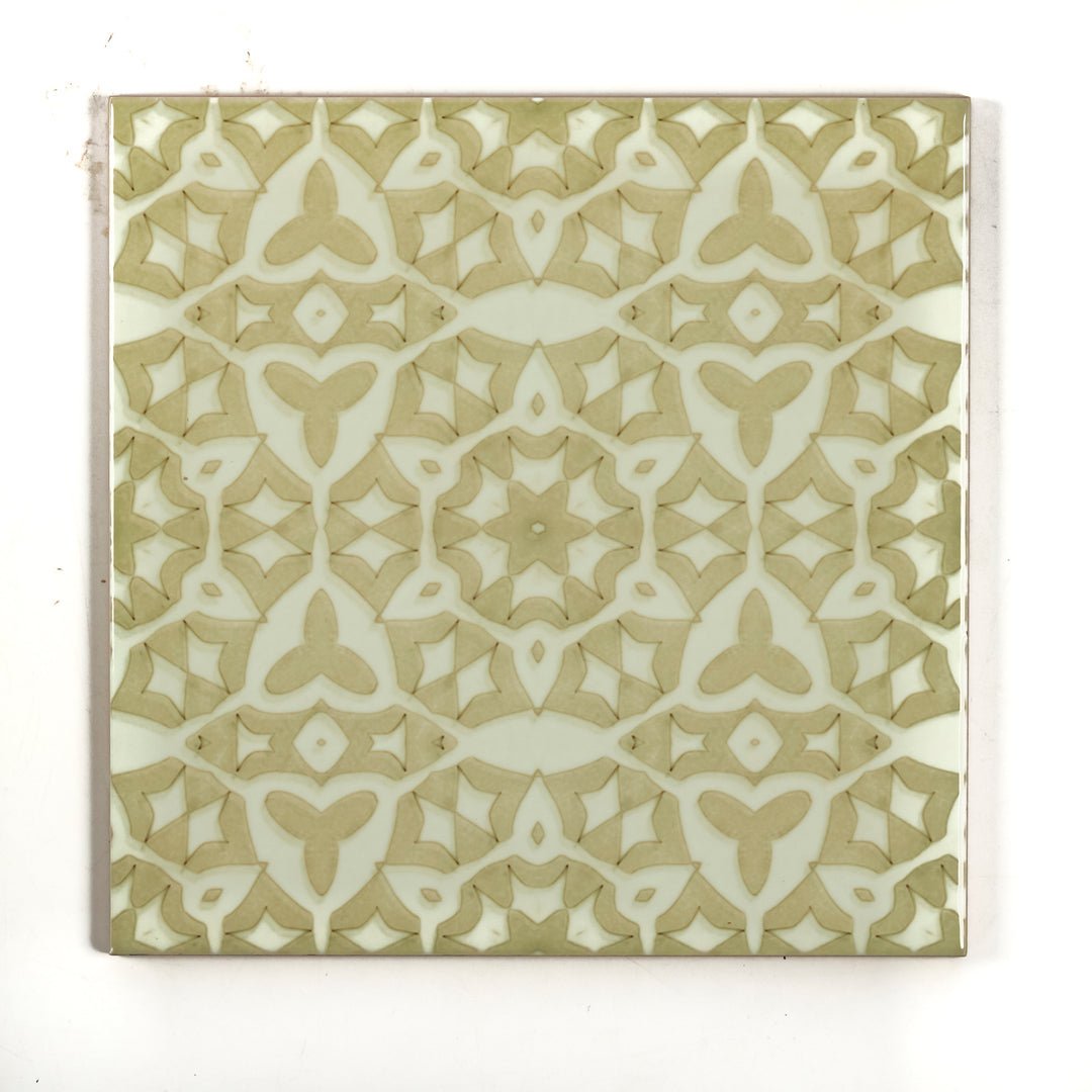SALE SECONDS : Cream Stonework Tiles   4x 15.2cm tiles