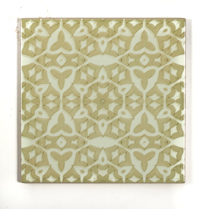 SALE SECONDS : Cream Stonework Tiles   4x 15.2cm tiles