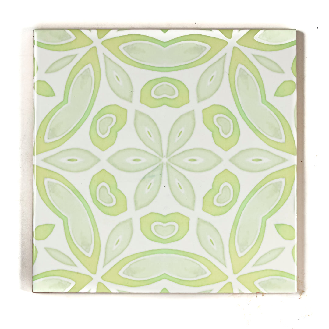 SALE SET - 4x 15cm Apple Tree (large scale) - Pale Green Tiles