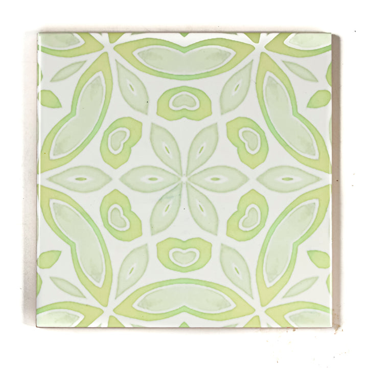 SALE SET - 4x 15cm Apple Tree (large scale) - Pale Green Tiles