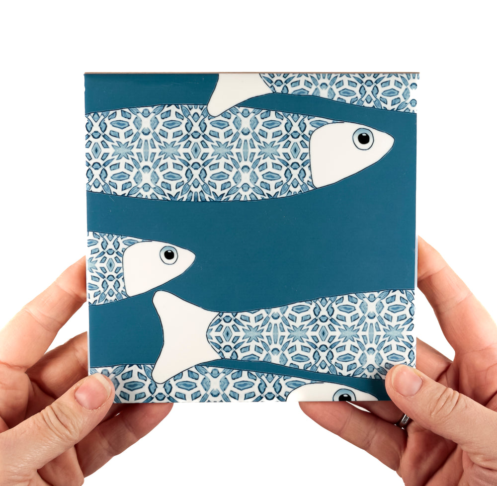 Ocean Shoal tile - Large Scale - Teal