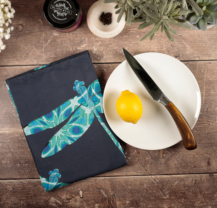 Dragonfly tea towel - 100% Cotton