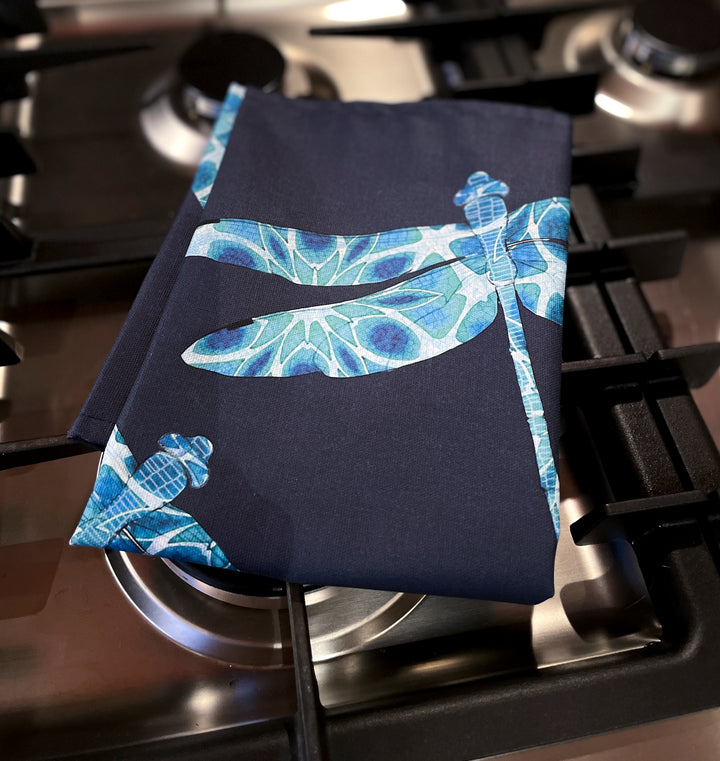 Dragonfly tea towel - 100% Cotton