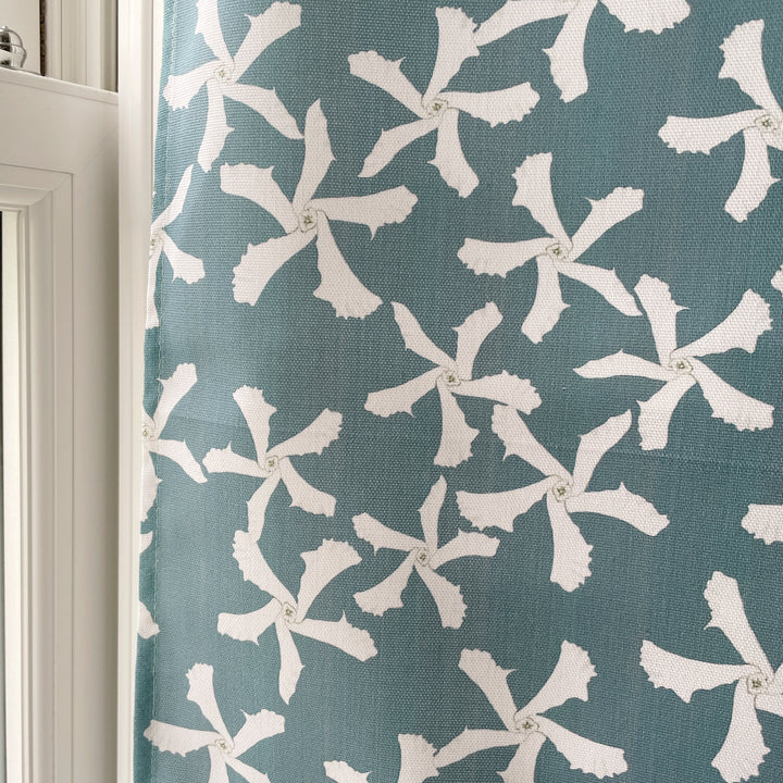 Sale | Jasmine Flowers tea towel - Aqua - 100% Cotton