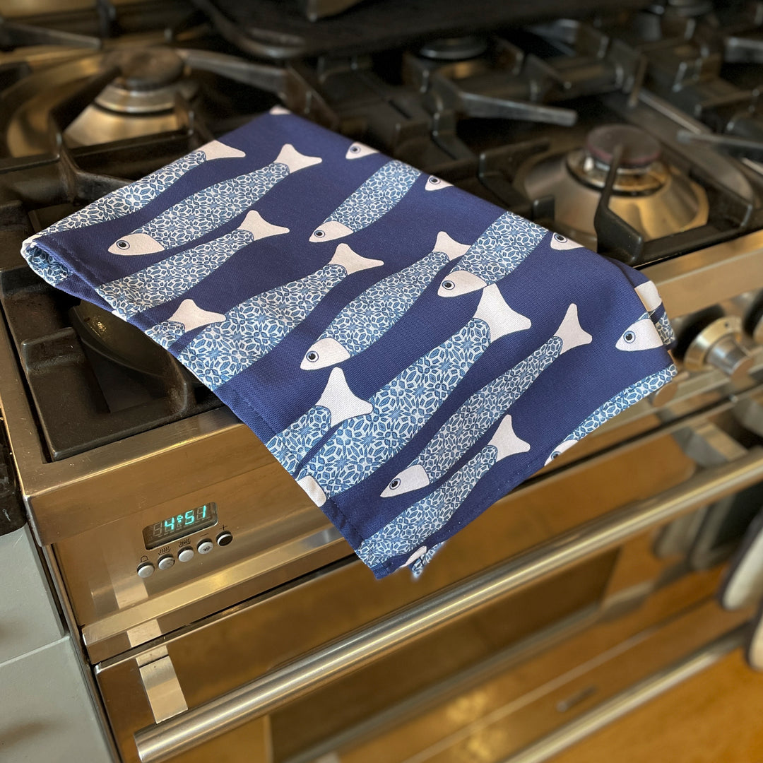 Ocean Shoal tea towel