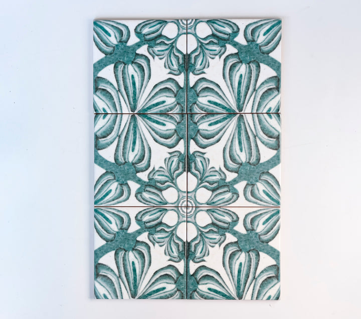 SALE : Tradescantia Tiles - Set of 7x 10.8cm