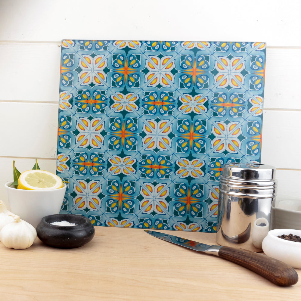 Alhambra blue orange trivet