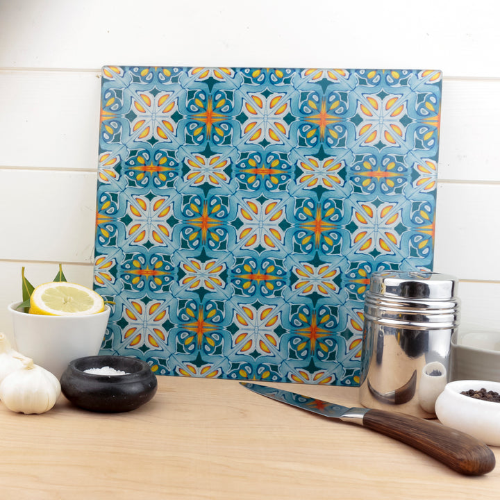 Alhambra blue orange trivet