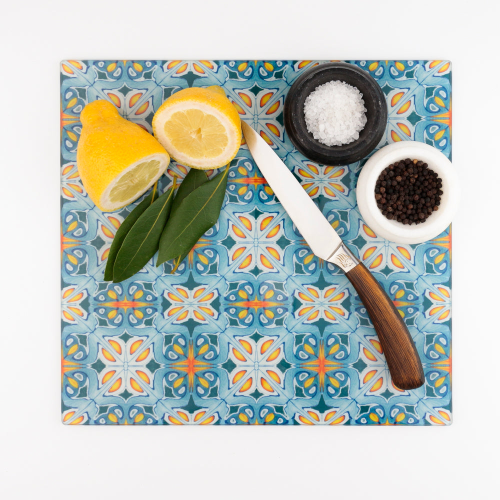 Alhambra blue orange trivet