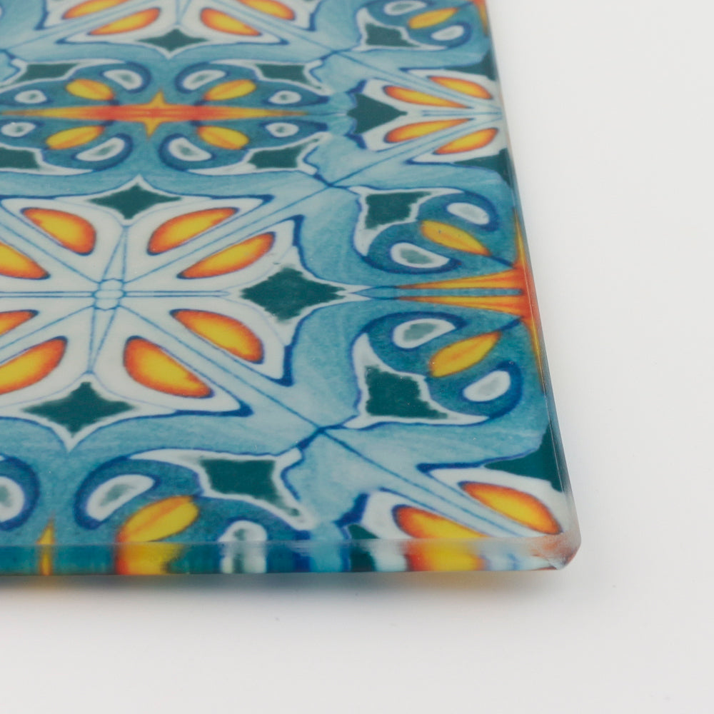 Alhambra blue orange trivet