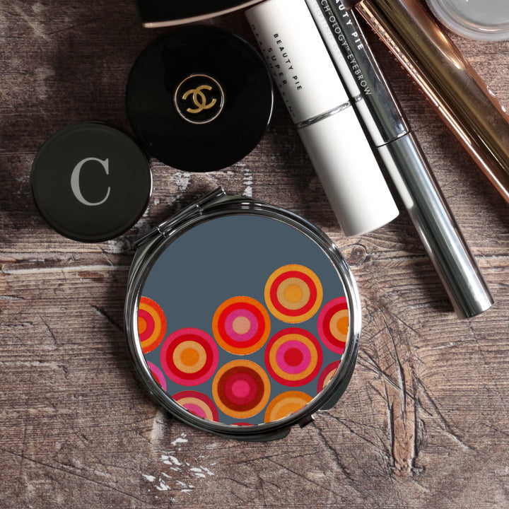 Volcanic Circles Compact Folding Mirror and Lens Cloth